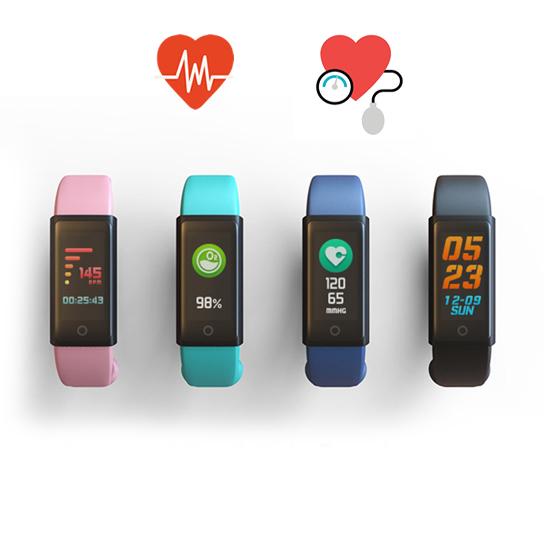 Spectrum Watch Spectrum OLED Colorful Smart Fit Watch With Live HR And BP Monitor ...