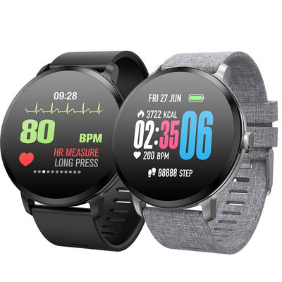 Smart watch IP67 waterproof Tempered glass Activity Fitness tracker Heart rate Blood Pressure Men women smartwatch